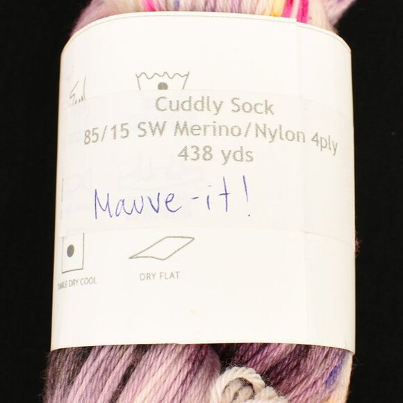 Chile Knitz Cuddly Sock Yarn SW Merino Nylon 4ply Mauve-It - Picture 3 of 3